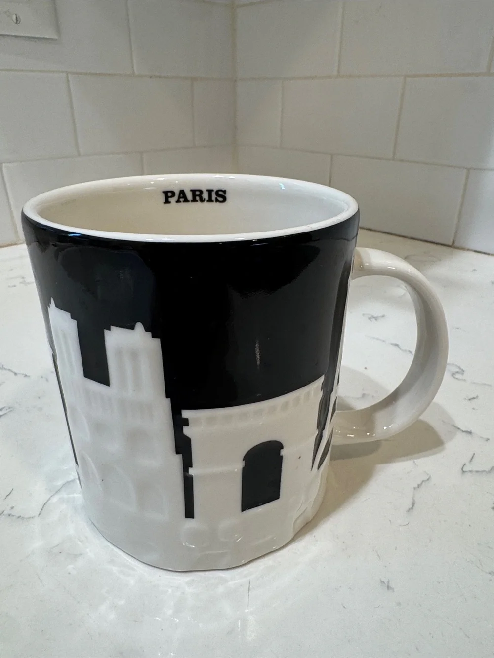 Starbucks Paris Skyline Mug - Black and White 16oz - Picture 3 of 12